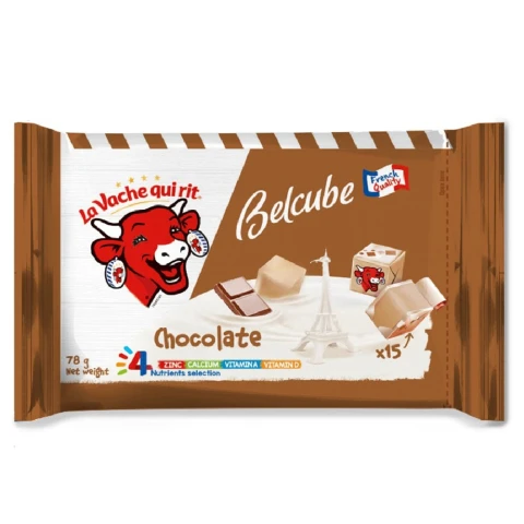 Phô mai vuông  Belcube ngọt vị socola  78gr