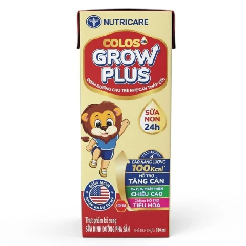 Sữa pha sẵn Nutricare Colos 24h Grow Plus lốc 4*180ml