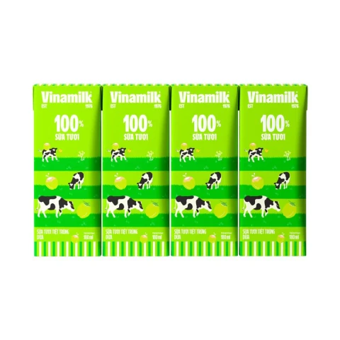 Sữa tươi tiệt trùng Vinamilk dừa lốc 4*180ml
