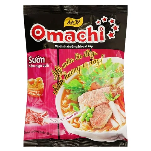 Mì khoai tây Omachi sườn hầm ngũ quả 80gr