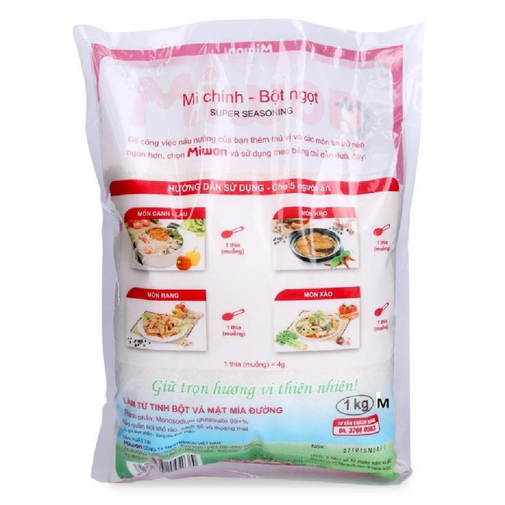 Mì chính - Bột ngọt Miwon hạt lớn 1kg