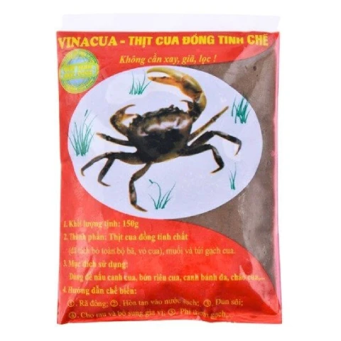 Thịt cua đồng tinh chế  Vinacua   150gr