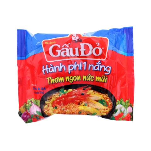 Mì  Gấu Đỏ tôm gà sa tế 65gr