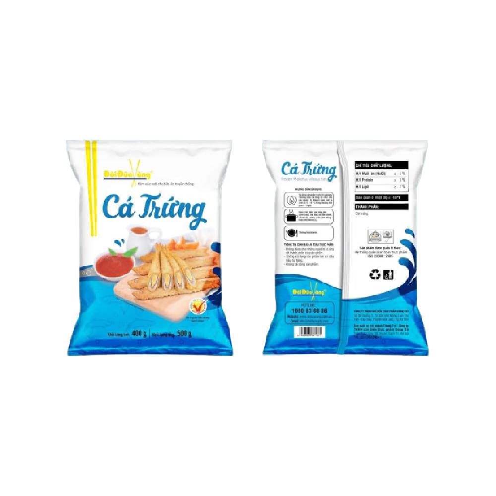 Cá trứng đôi đũa vàng 400g/10