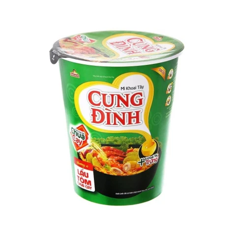 Mì khoai tây Cung Đình lẩu tôm chua cay ly 71gr
