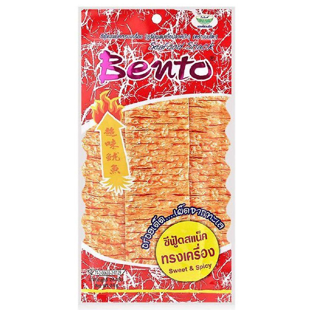 Snack  Bento  mực tẩm vị cay ngọt  5gr