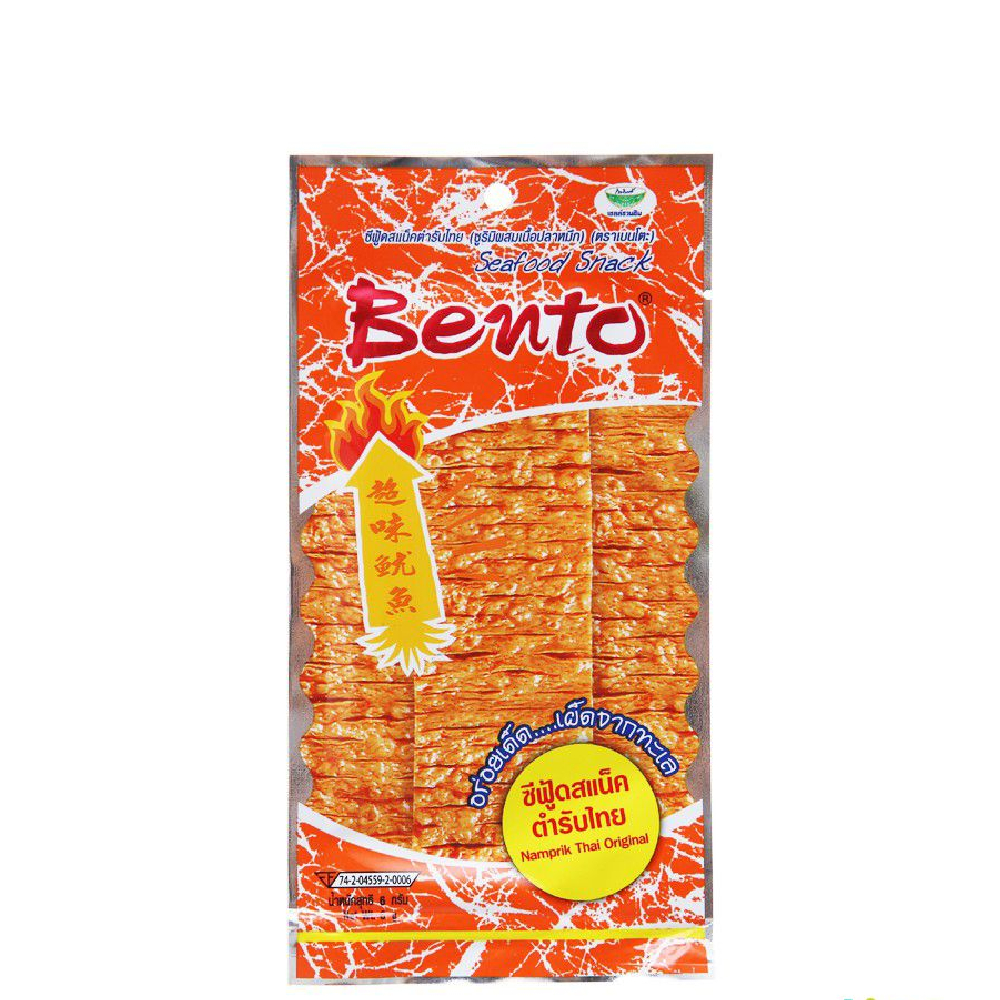 Snack  Bento  mực tẩm vị cay ngọt  18gr