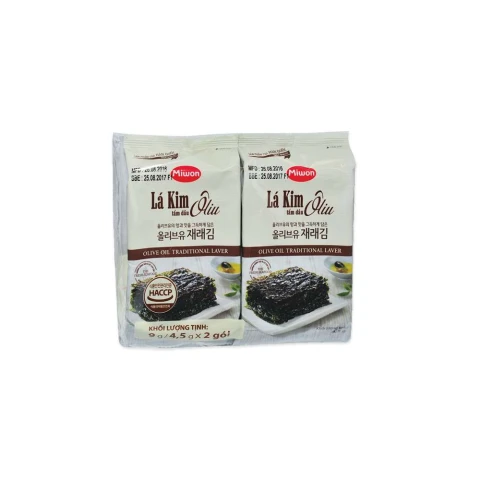 Lá kim tẩm dầu ôliu Miwon dầu Oliu Miwon gói 4.5g*2