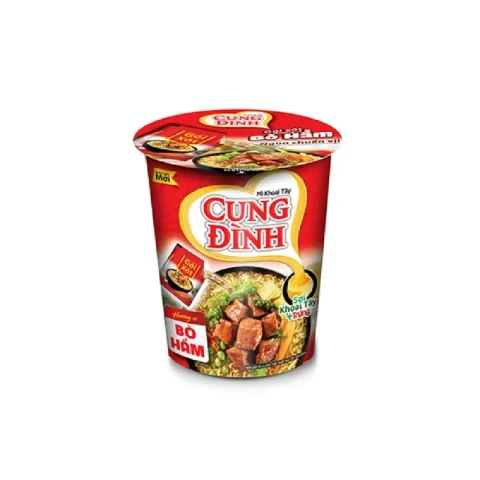Mì khoai tây Cung Đình bò hầm  ly 65gr