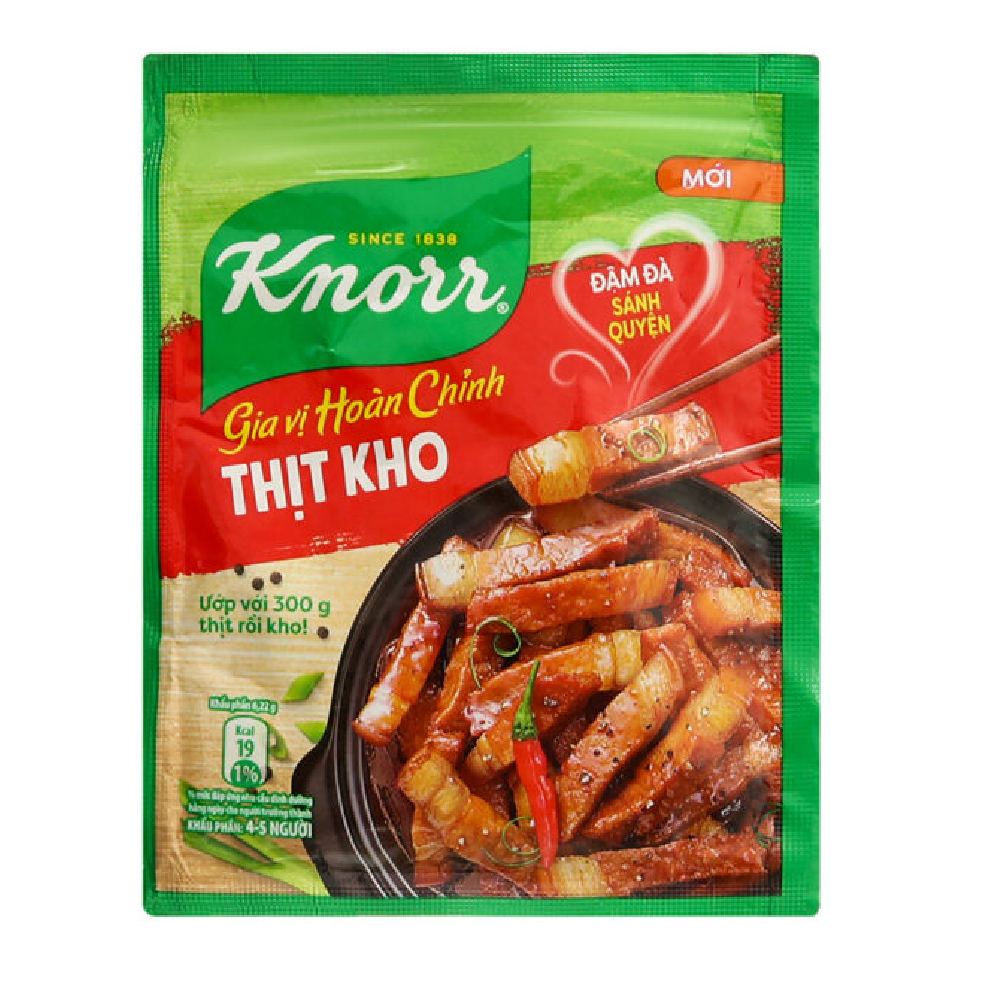 Gia vị hoàn chỉnh  Knorr thịt kho tàu 28gr