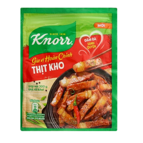 Gia vị hoàn chỉnh  Knorr thịt kho tàu 28gr