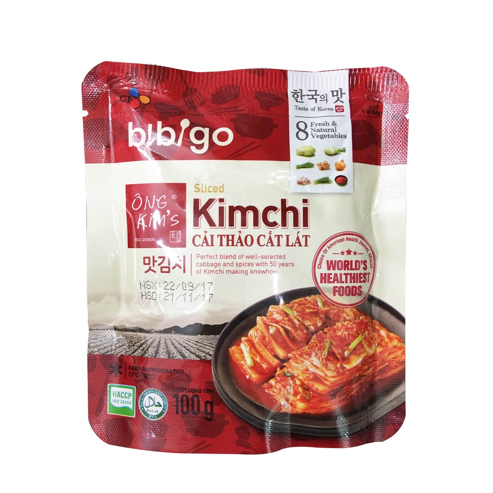 Kim chi cải thảo cắt lát  Bibigo Ông Kim s   100gr