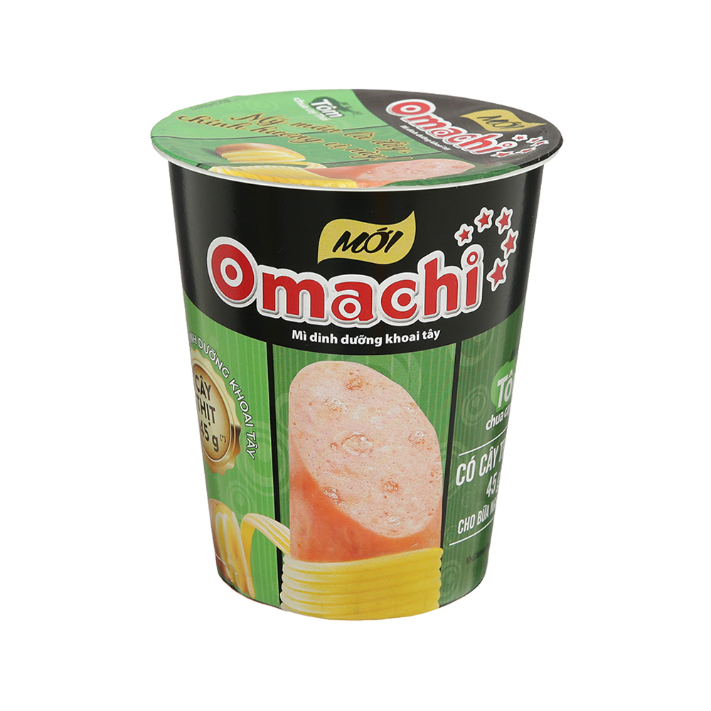 Mì khoai tây Omachi xốt bò hầm có thịt 114gr