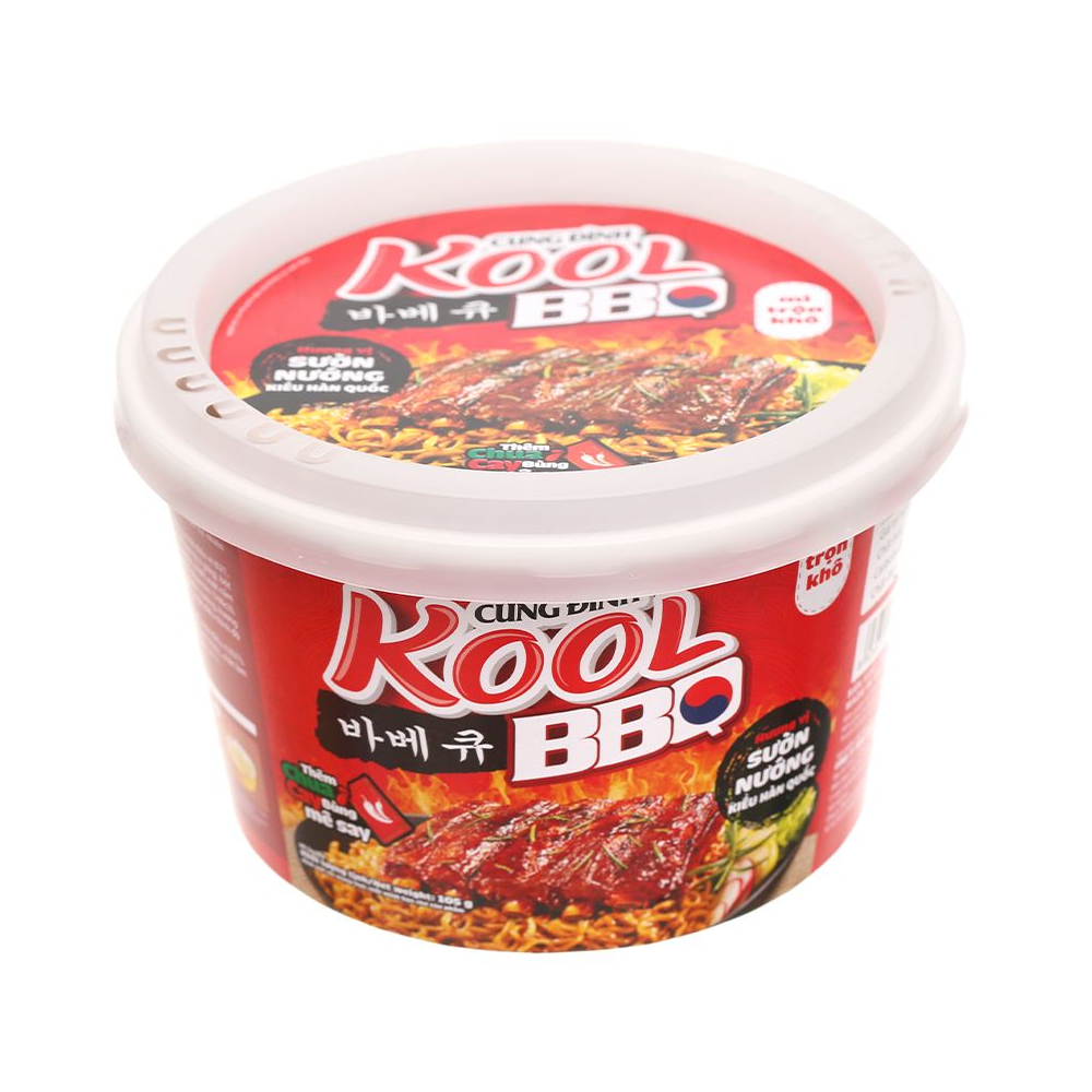 Mì Cung Đình Kood BBQ sườn nướng Hàn Quốc hộp 105gr