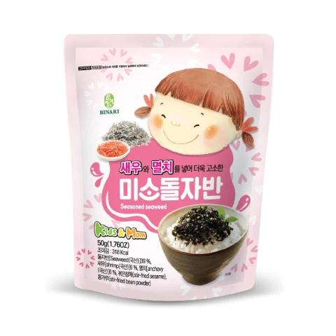 Rong biển trộn Binari vị tôm và cá cơm 50gr