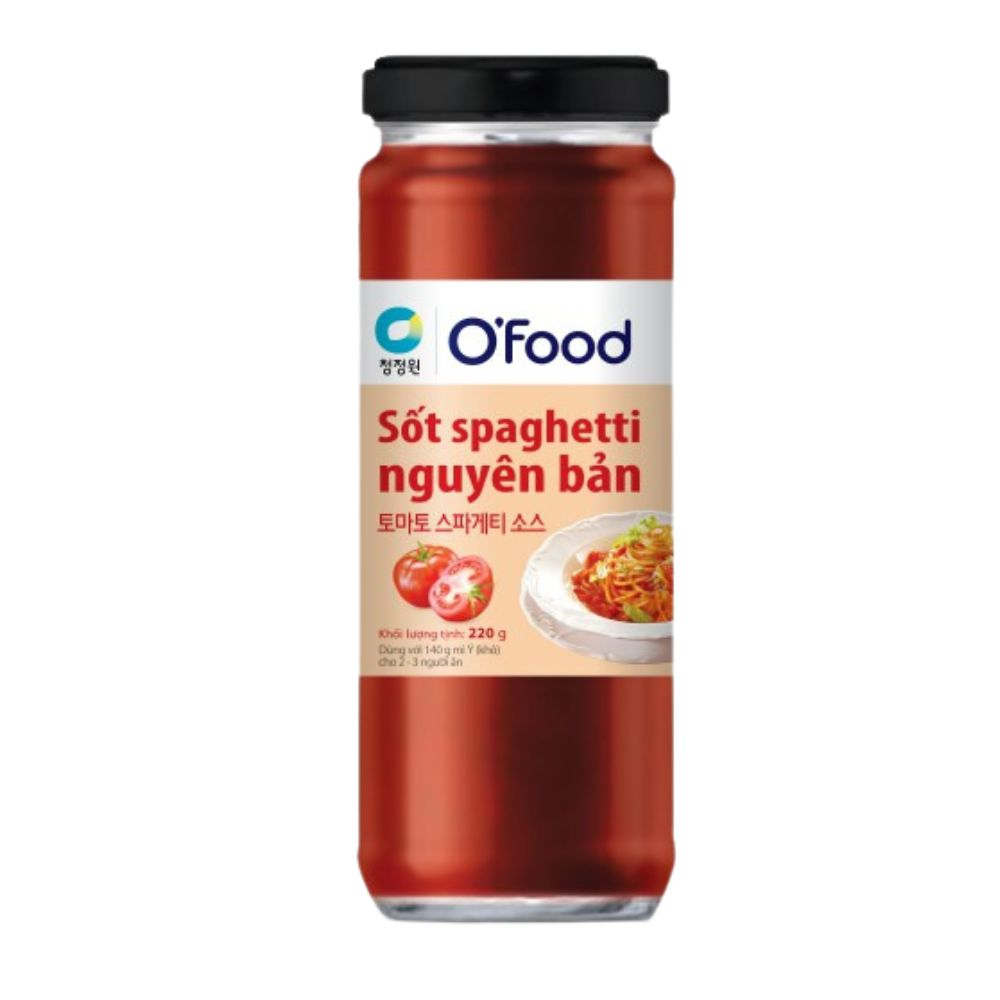 Sốt spaghetti O'Food nguyên bản 220gr