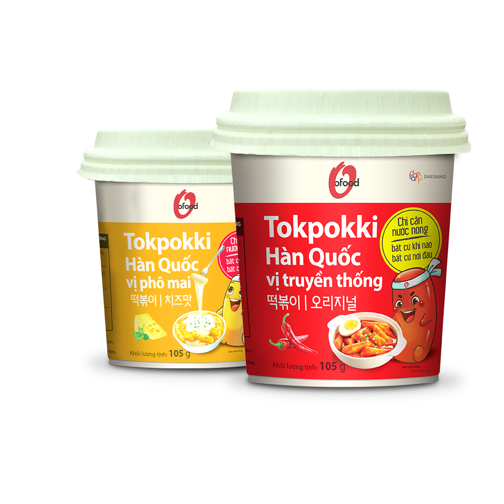 Tokpokki Hàn Quốc O Food vị phô mai 300gr