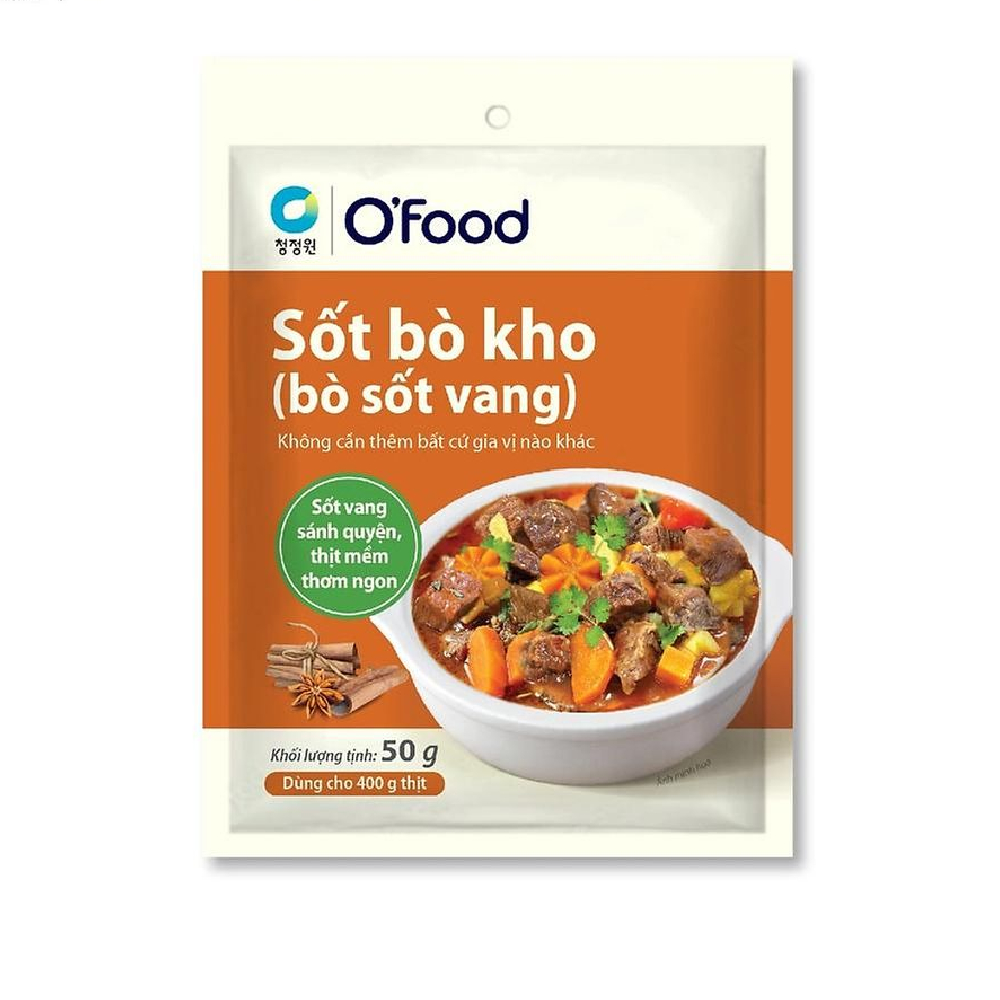 Sốt bò kho, bò sốt vang O Food  50gr