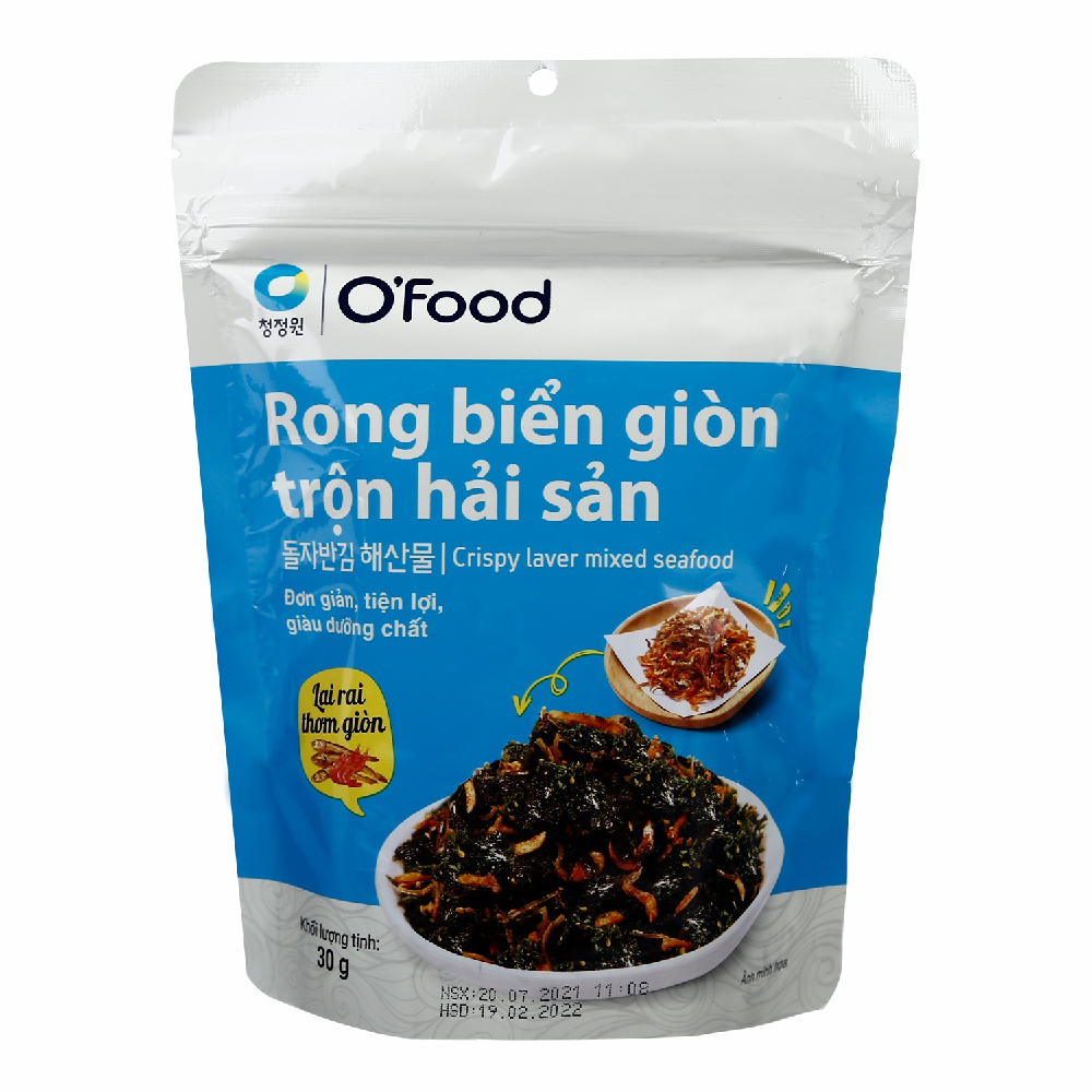Rong biển giòn khô O Food trộn hải sản 40gr