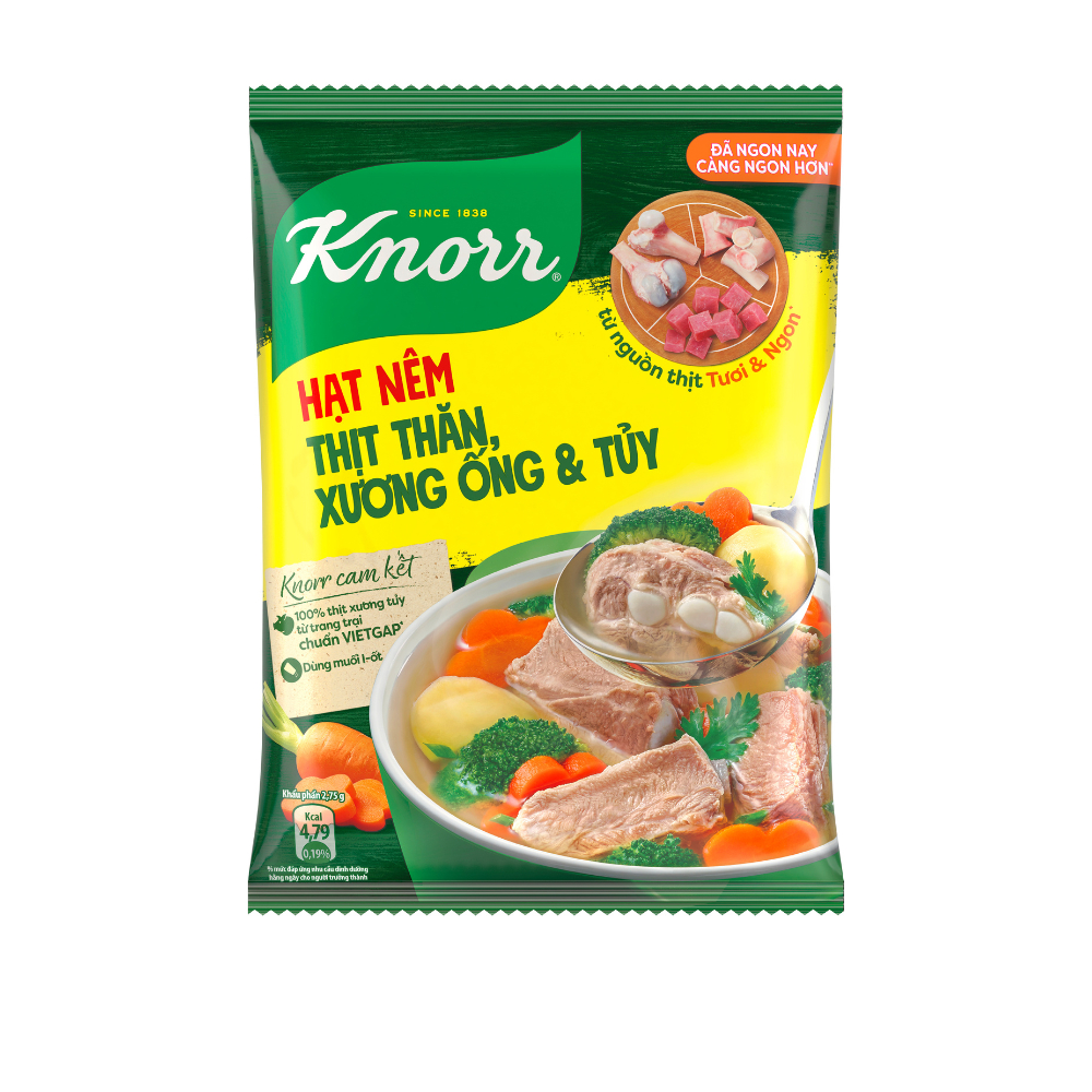 Hạt nêm Knorr thịt thăn xương ống và tủy 900gr