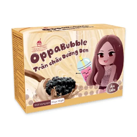 Trân châu đường đen Oppa Bubble  350gr