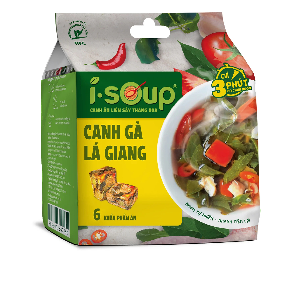 Canh   I-Soup cải xong nấu thịt 42gr