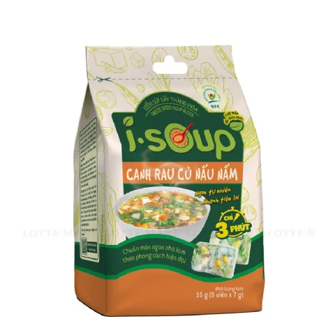 Canh   I-Soup rau củ nấu nấm chay 35gr