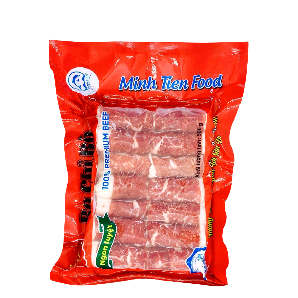 Ba chỉ bò Minh Tiên Food 500gr