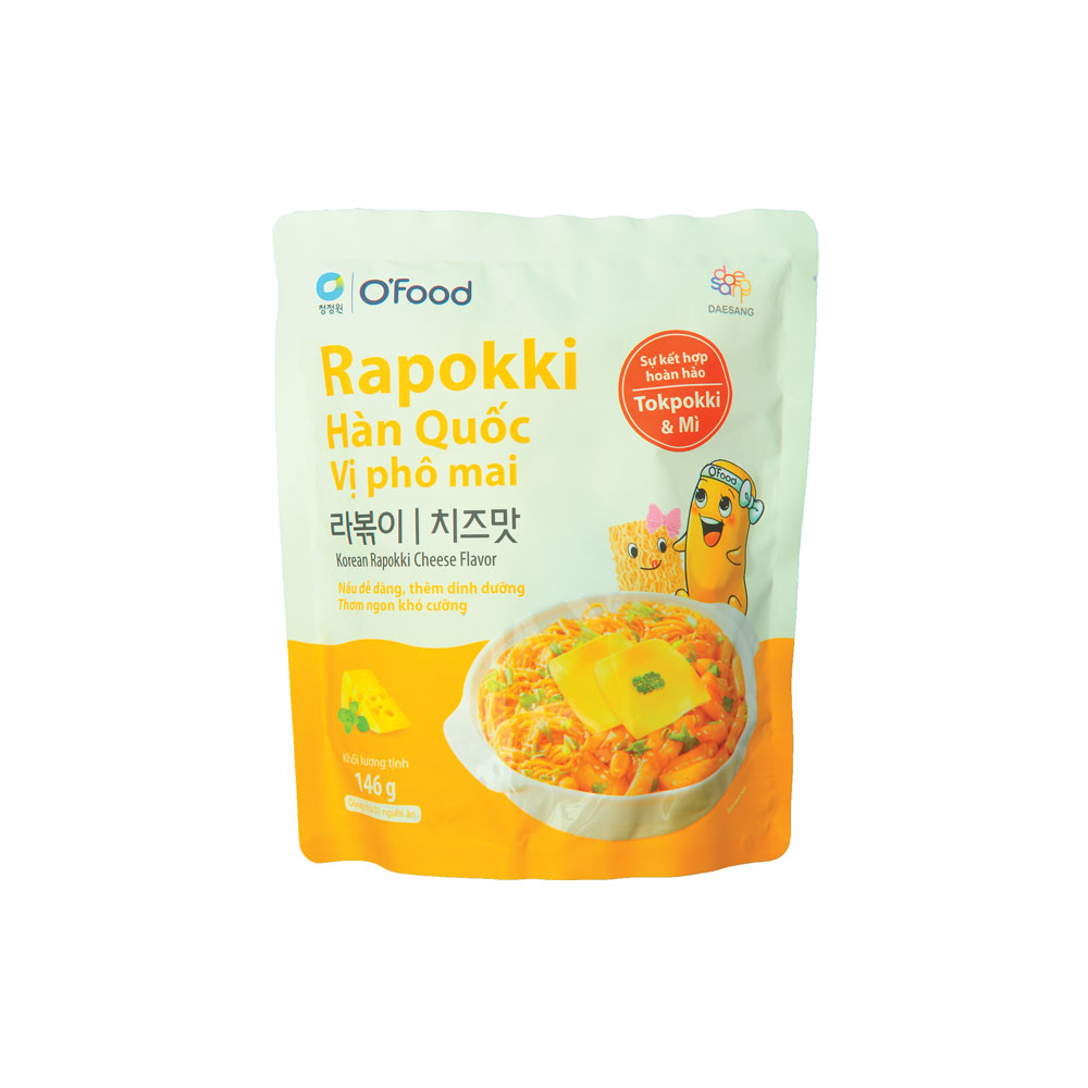 Rapokki Hàn Quốc O Food vị phô mai 146gr
