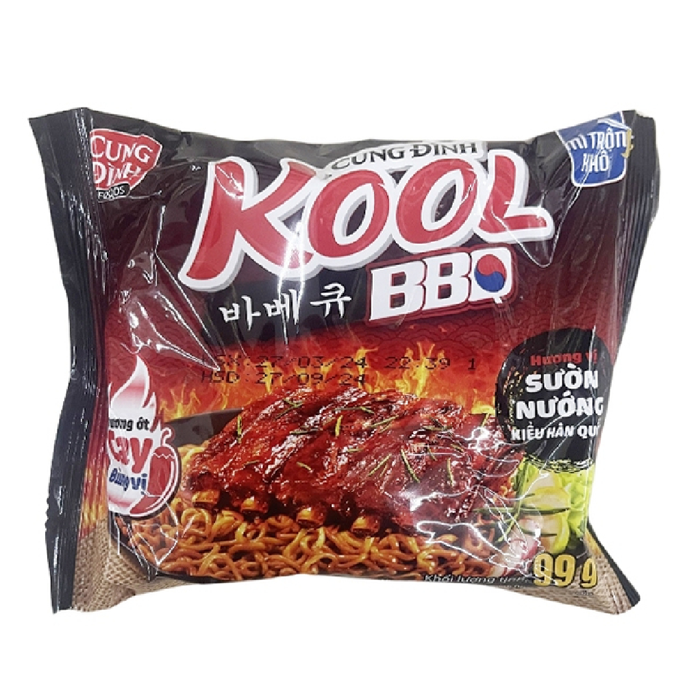 Mì trộn Cung Đình Kool BBQ vị sườn nướng 99gr