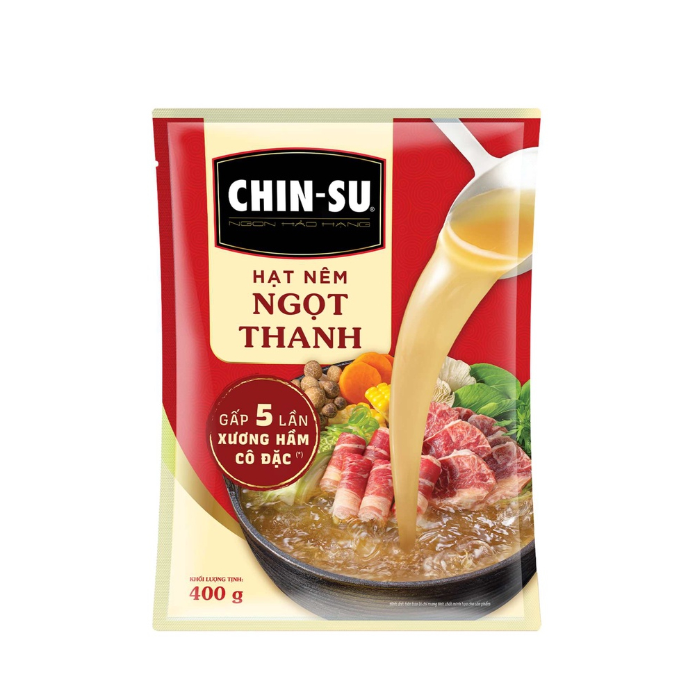 Hạt nêm Chinsu 5 lần xương hầm cô đặc 400gr