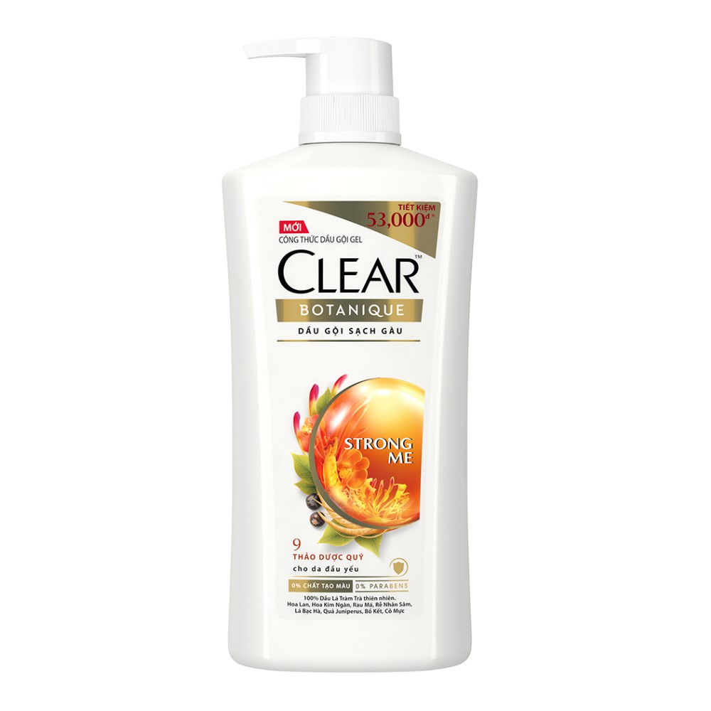 Dầu gội Clear Botanique 9  thảo dược quý 630g/8 chai HP