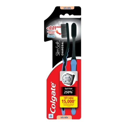 Bộ đôi BC Colgate Premier Clean Charcoal siêu mềm mảnh