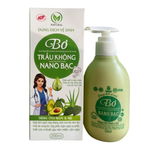 Dung dịch vệ sinh trẻ em Bơ Trầu không nano bạc 200ml