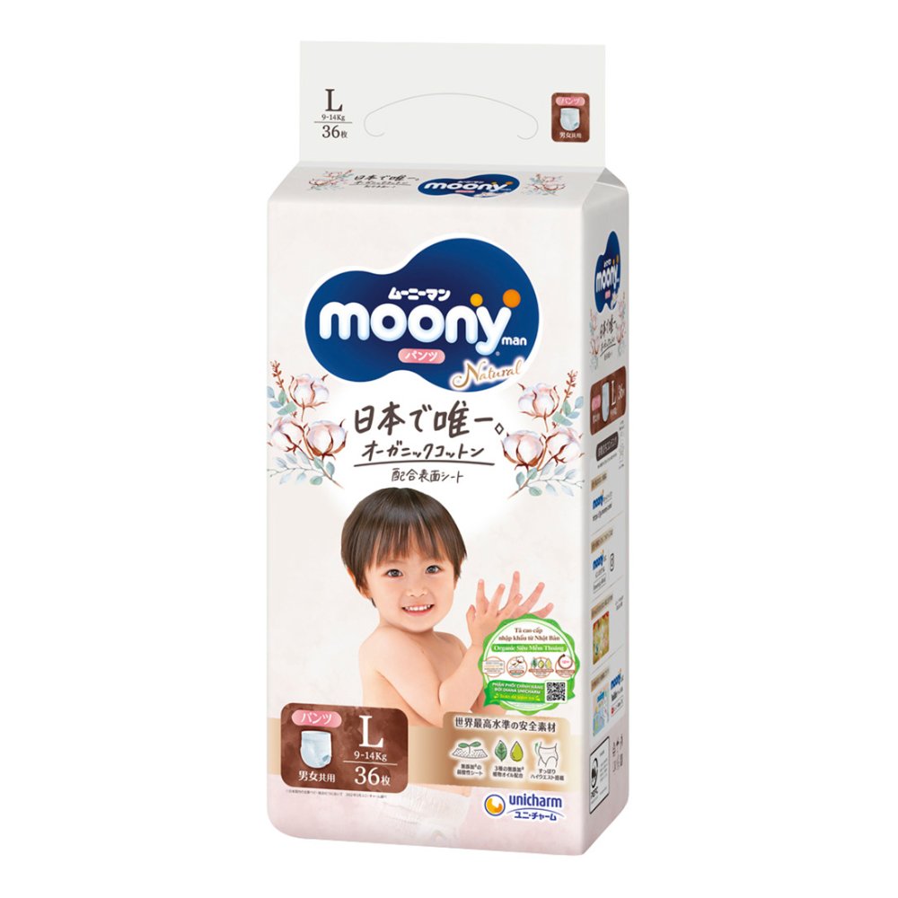 Tã bỉm quần  Moony L36