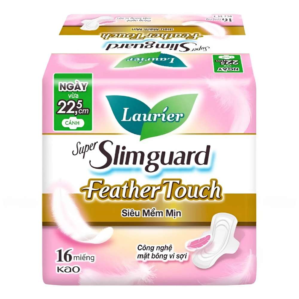 BVS Laurier SM Super Slimguard Siêu mềm mịn có cánh 22.5 cm 16M/24
