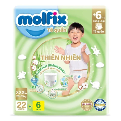MOLFIX tã quần XXXL (22M+ 6M) JUMBO/4