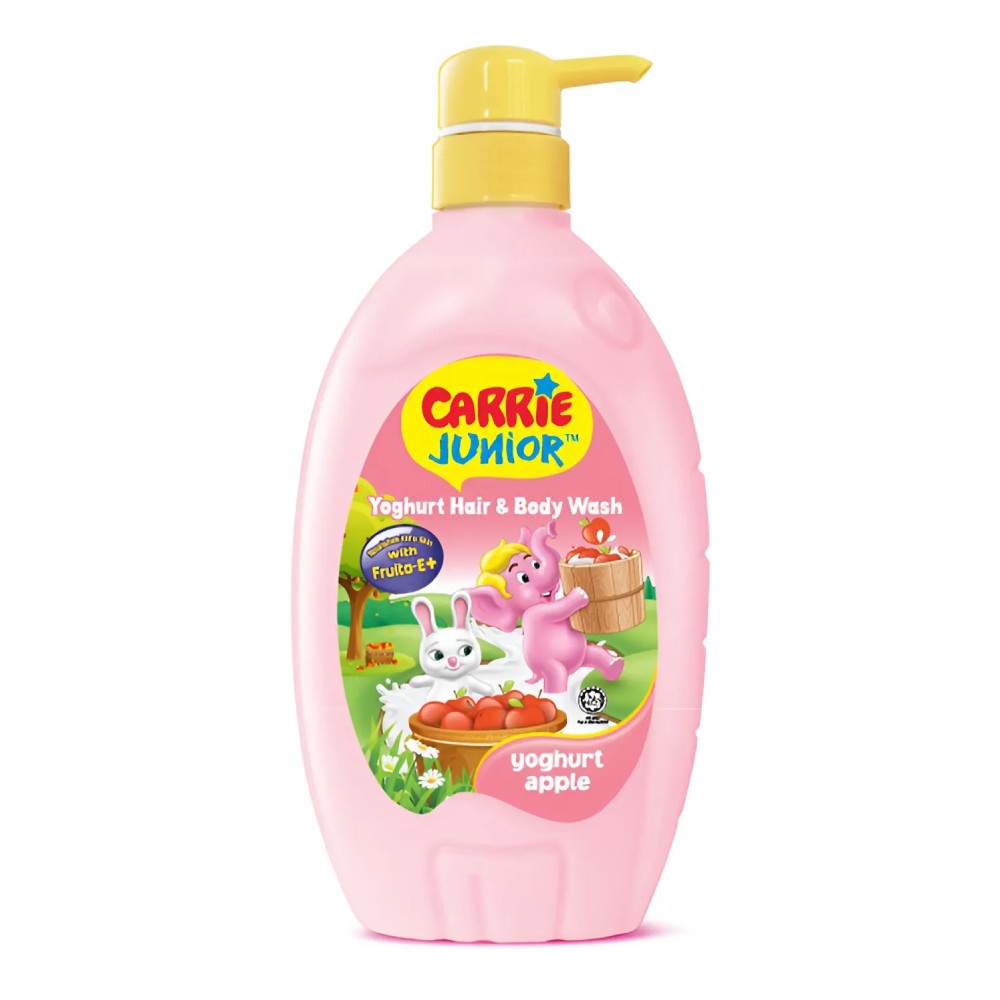 Carrie Junior tắm gội trẻ em Yoghurt Apple chai 700g/12