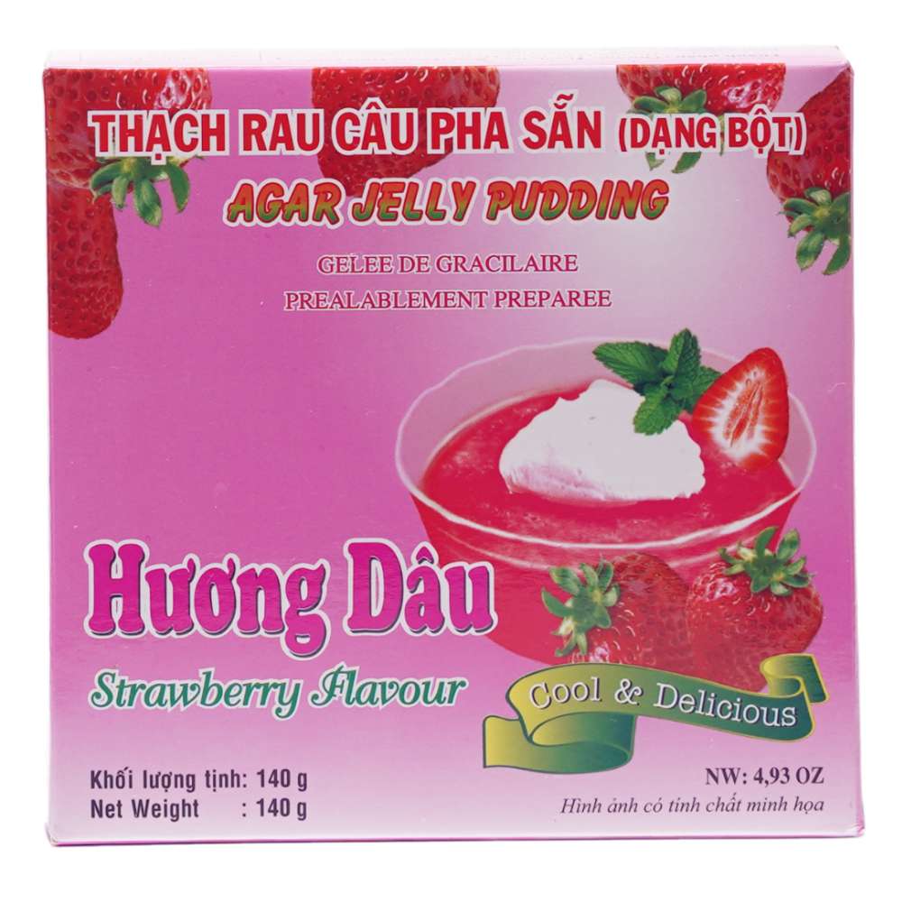 Thạch rau câu  3K vị dâu 140gr