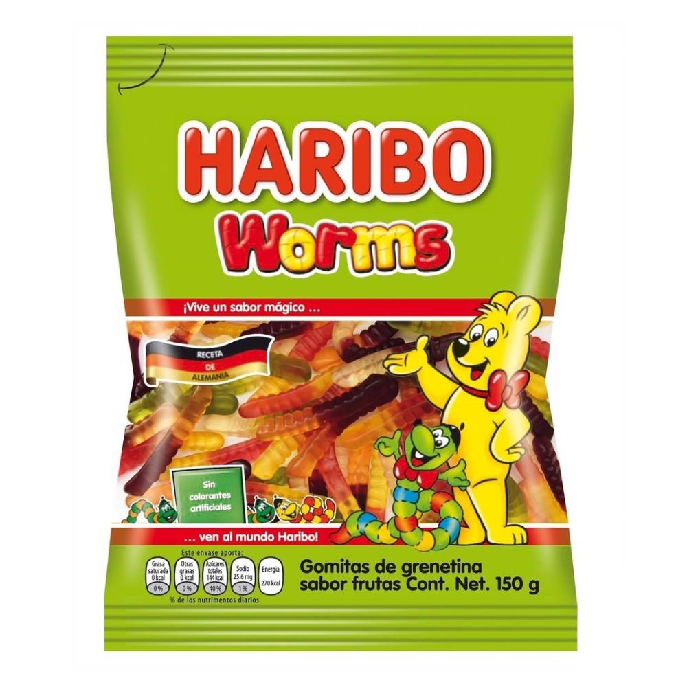 Kẹo dẻo Haribo Worms 100gr