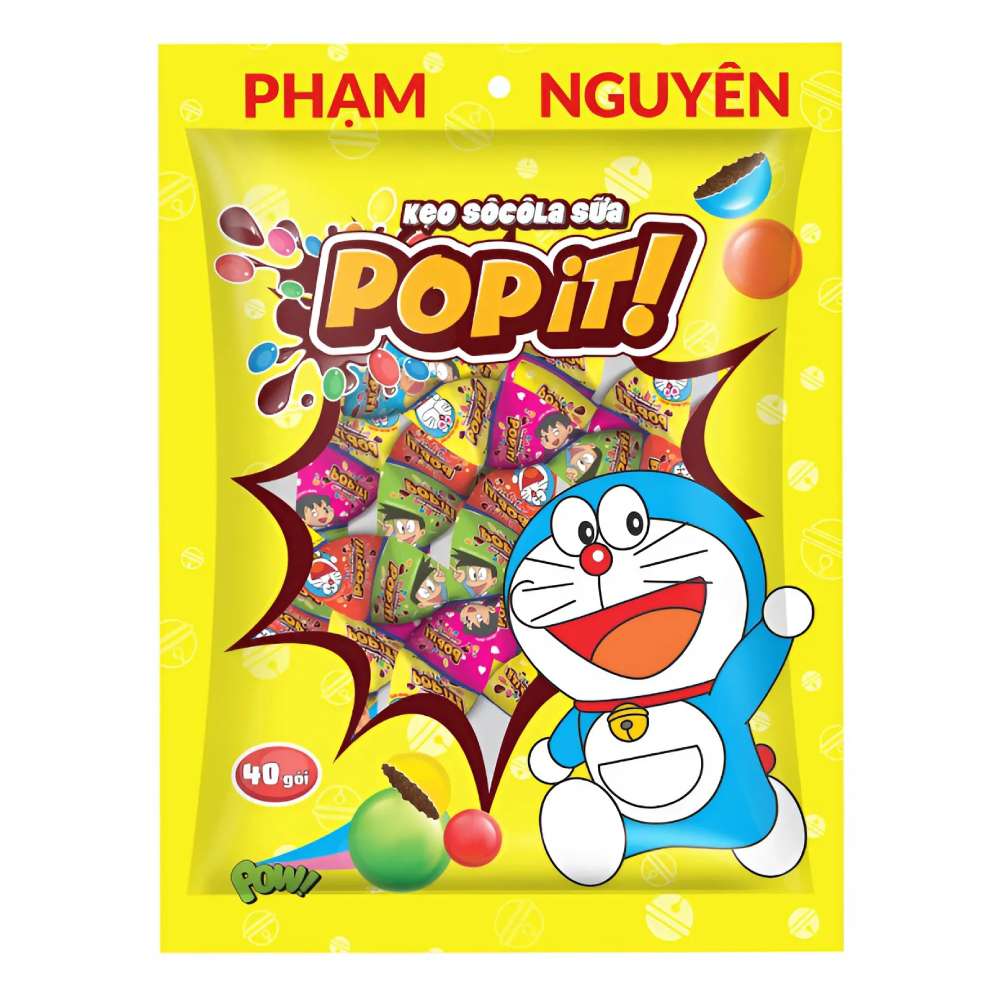 Kẹo Popit Doraemon 204gr/10 Tem