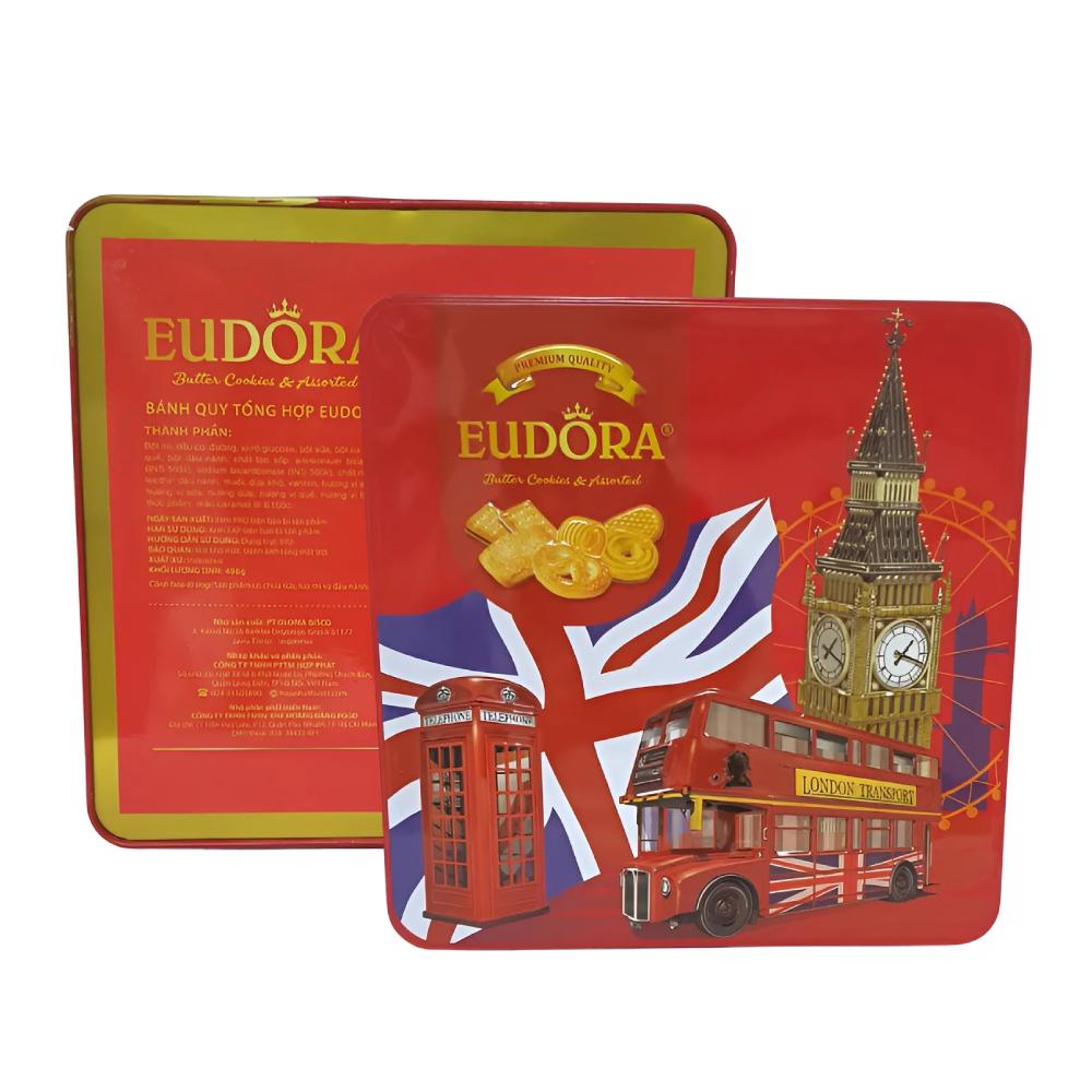 Bánh quy bơ tổng hợp Eudora Assorted Biscuits HS 496g/8