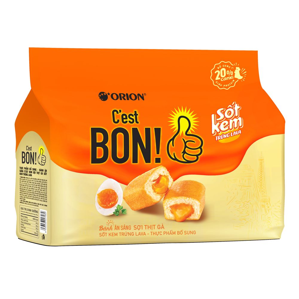 Bánh  Cest Bon  sốt kem trứng Lava  162,4gr