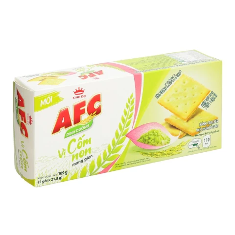 Bánh quy cracker AFC vị cốm non 109gr