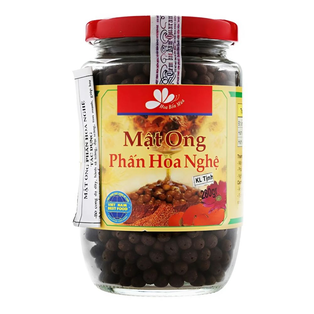 Mật ong phấn hoa nghệ Hoa Bốn Mùa  280g