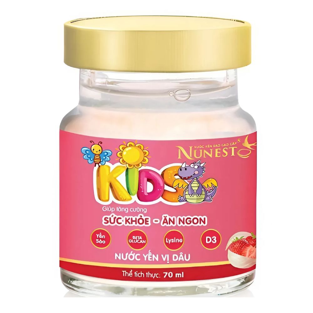 Nước yến Nunest Kisd vị dâu 70ml