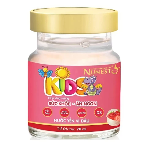Nước yến Nunest Kisd vị dâu 70ml