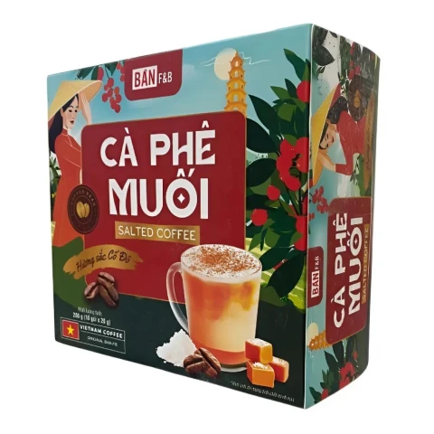 Cà phê muối Bản F  10 gói *20gr