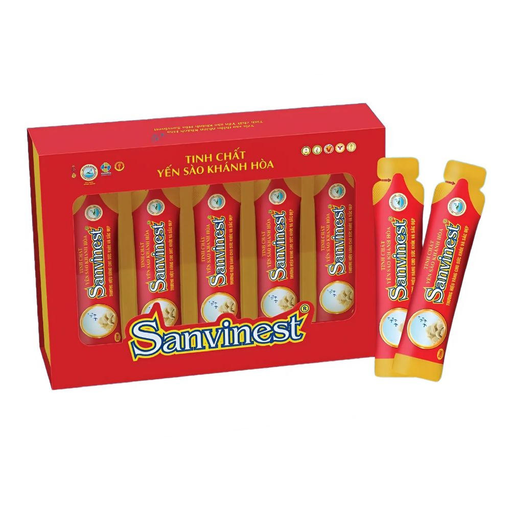 Tinh chất yến sào Sanvinest có đường hộp 25ml*20 túi