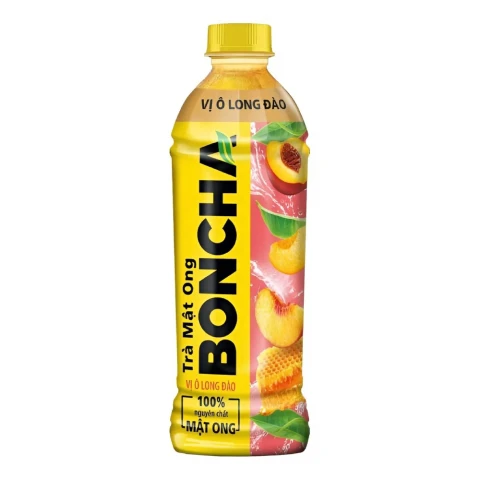 Nước trà mật ong vị Ô Long đào Boncha 450ml/24